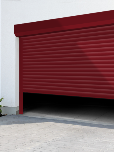 Porte de garage à enroulement ELSA - Pose sous linteau extérieur