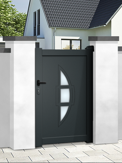 Portillon aluminium Premium - Plein - PORTLAND
