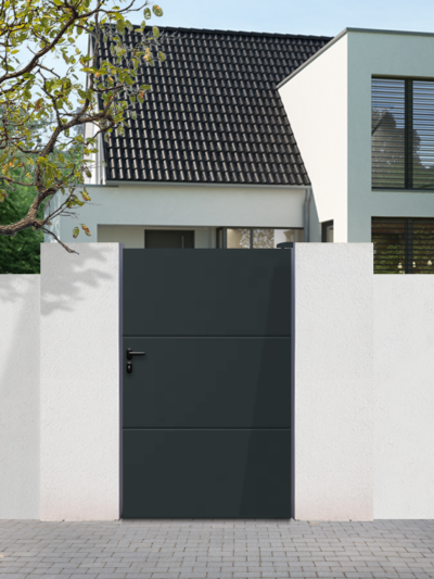 Portillon aluminium Premium - Plein - COGNAC