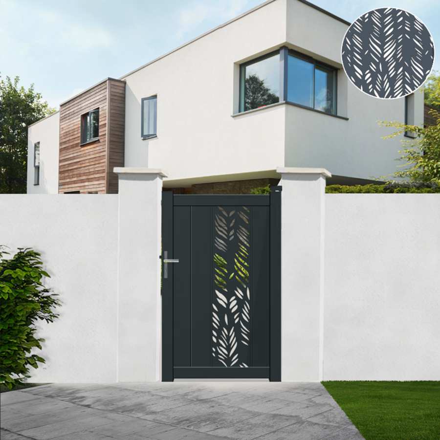 Portillon aluminium Signature - Semi-ajouré - ROUEN